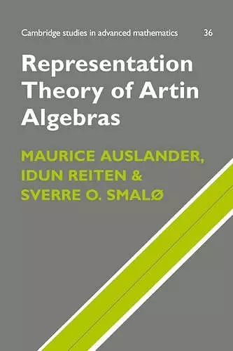 Representation Theory of Artin Algebras cover