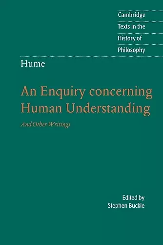 Hume: An Enquiry Concerning Human Understanding cover