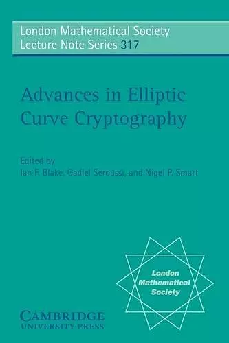 Advances in Elliptic Curve Cryptography cover