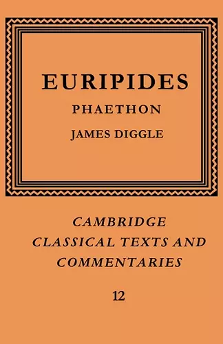 Euripides: Phaethon cover