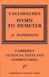 Callimachus: Hymn to Demeter cover