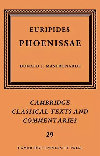 Euripides: Phoenissae cover