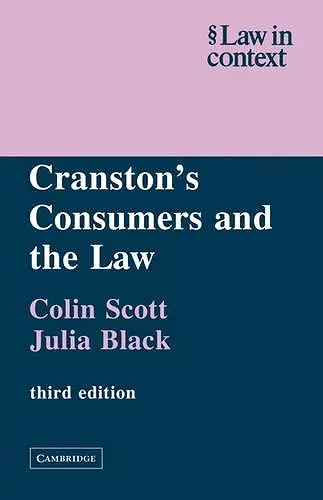 Cranston's Consumers and the Law cover