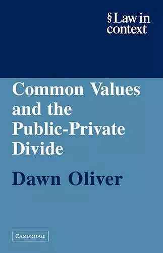 Common Values and the Public-Private Divide cover