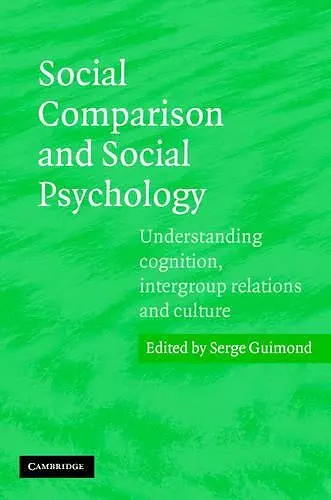 Social Comparison and Social Psychology cover