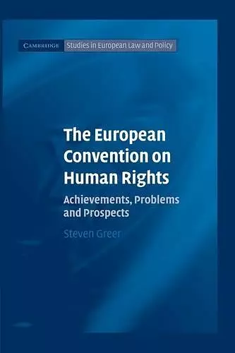 The European Convention on Human Rights cover