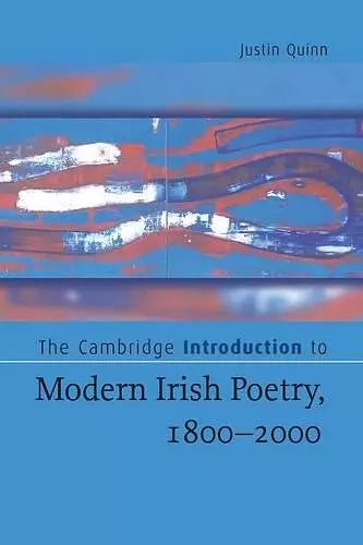 The Cambridge Introduction to Modern Irish Poetry, 1800–2000 cover