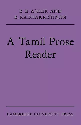 A Tamil Prose Reader cover