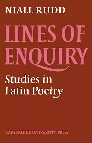 Lines of Enquiry cover