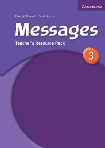 Messages 3 Teacher's Resource Pack cover