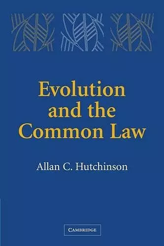 Evolution and the Common Law cover