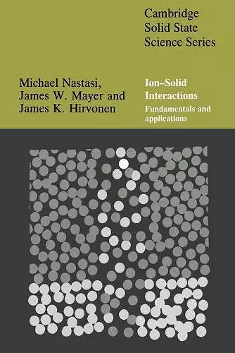 Ion-Solid Interactions cover