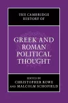 The Cambridge History of Greek and Roman Political Thought cover