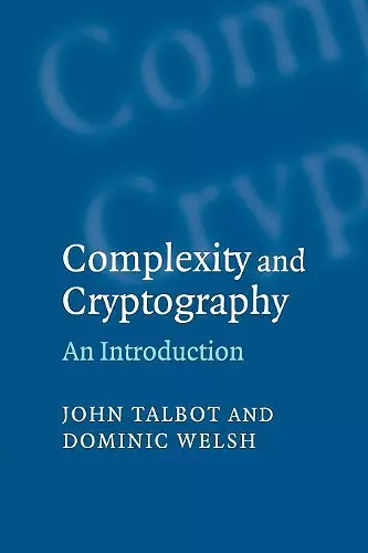 Complexity and Cryptography cover