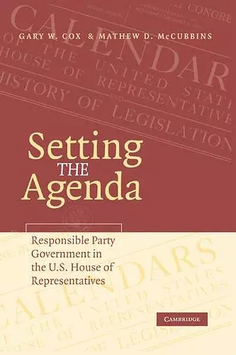 Setting the Agenda cover