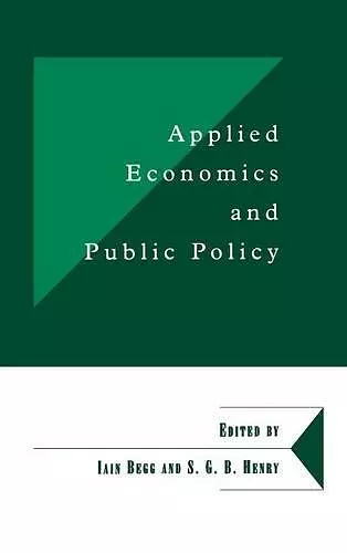 Applied Economics and Public Policy cover