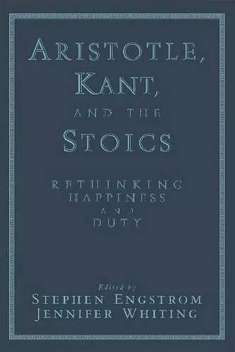 Aristotle, Kant, and the Stoics cover