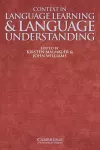 Context in Language Learning and Language Understanding cover