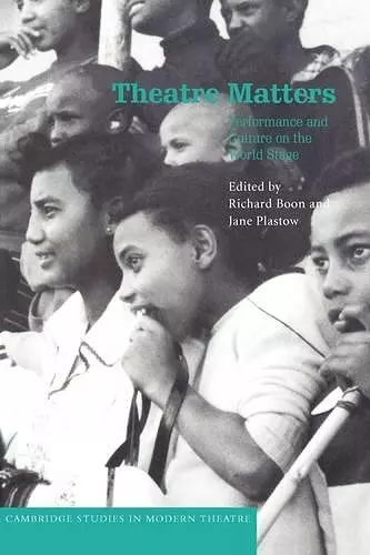 Theatre Matters cover