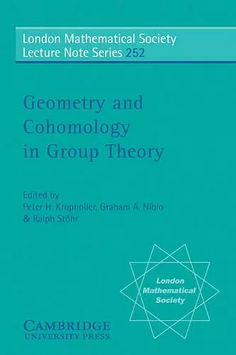 Geometry and Cohomology in Group Theory cover