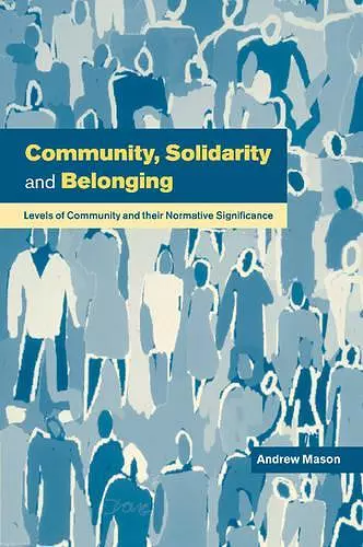 Community, Solidarity and Belonging cover