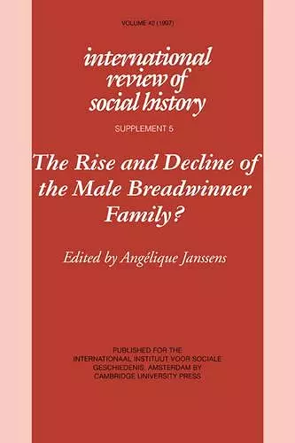 The Rise and Decline of the Male Breadwinner Family? cover