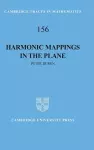 Harmonic Mappings in the Plane cover