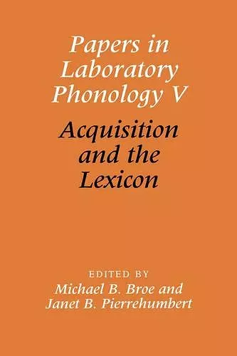 Papers in Laboratory Phonology V cover