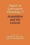 Papers in Laboratory Phonology V cover