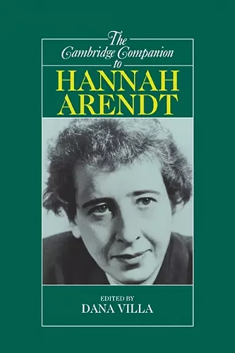 The Cambridge Companion to Hannah Arendt cover
