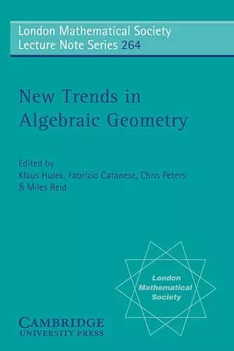 New Trends in Algebraic Geometry cover