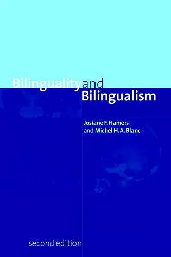 Bilinguality and Bilingualism cover