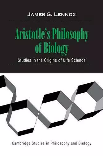 Aristotle's Philosophy of Biology cover