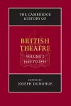 The Cambridge History of British Theatre cover