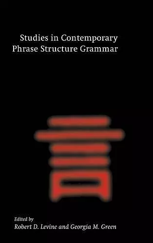 Studies in Contemporary Phrase Structure Grammar cover