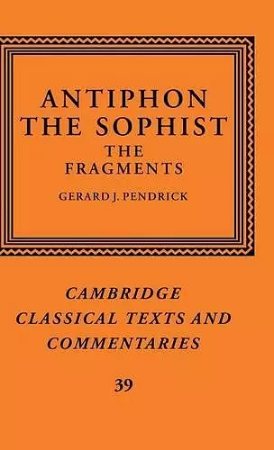 Antiphon the Sophist cover