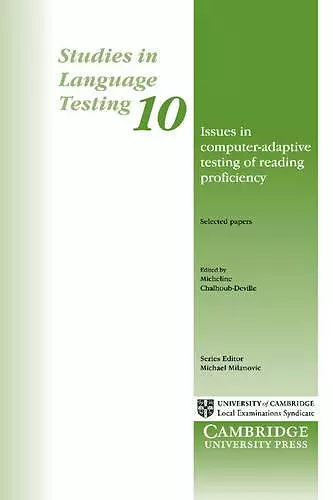 Issues in Computer-Adaptive Testing of Reading Proficiency cover