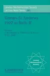 Groups St Andrews 1997 in Bath: Volume 2 cover