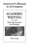 Academic Writing Instructor's Manual cover