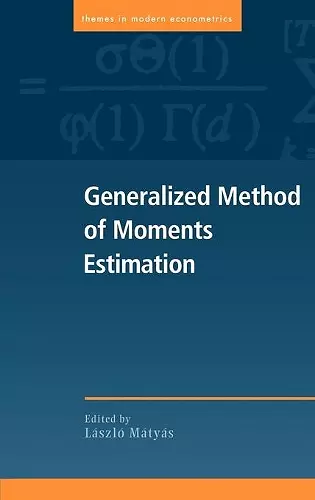 Generalized Method of Moments Estimation cover