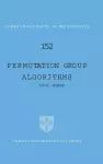 Permutation Group Algorithms cover