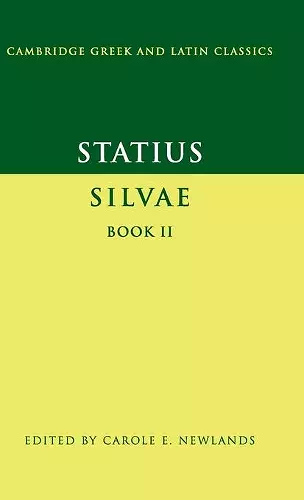 Statius: Silvae Book II cover