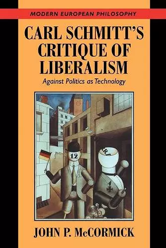 Carl Schmitt's Critique of Liberalism cover