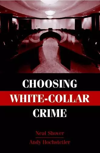 Choosing White-Collar Crime cover