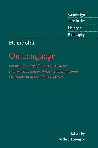 Humboldt: 'On Language' cover