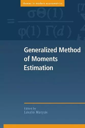 Generalized Method of Moments Estimation cover