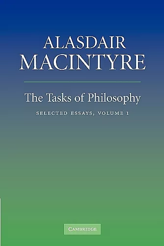 The Tasks of Philosophy: Volume 1 cover