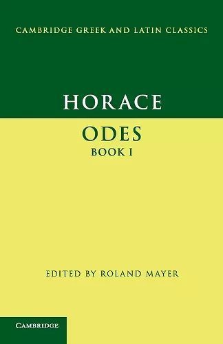 Horace: Odes Book I cover