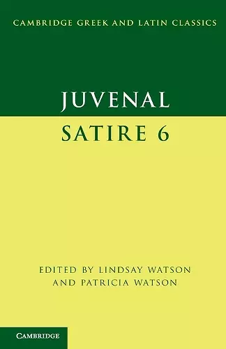 Juvenal: Satire 6 cover