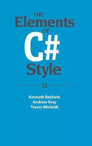 The Elements of C# Style cover